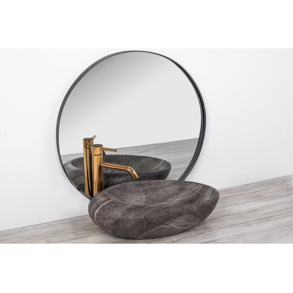 Раковина накладная Rea Roxy 38,5x38,5 серый (REA-U6649)