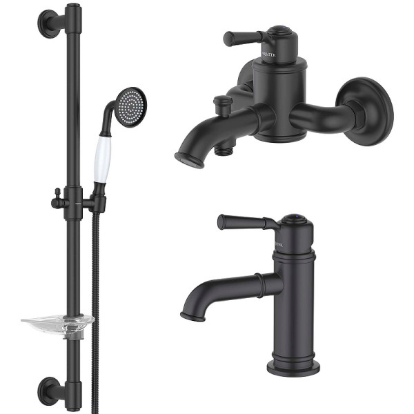 Комплект смесителей Aquatek Классик Set 3 в 1 AQ1510MB+AQ1540MB+AQ2020MB (AQ1530MB) Комплект смесителей Aquatek Классик Set 3 в 1 AQ1510MB+AQ1540MB+AQ2020MB (AQ1530MB)