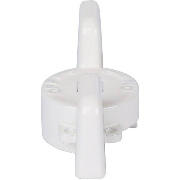 Ручка-бабочка для шарового крана Stout 1" - 1 1/4" (белая) (SVB-BUT-1114-01)