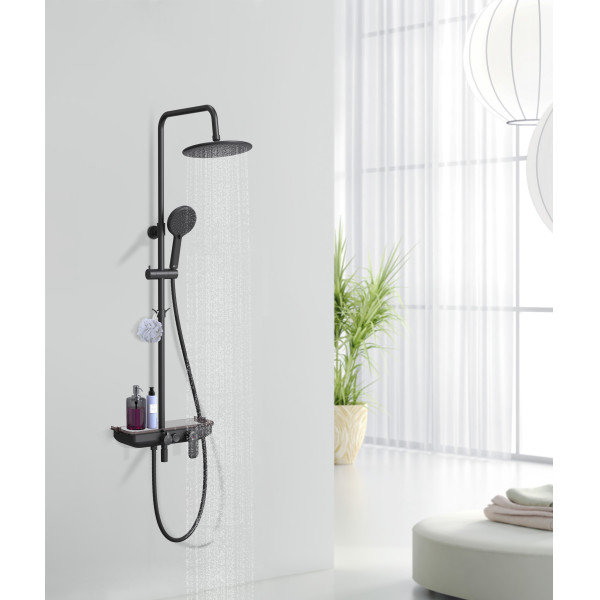 Смеситель для ванны и душа lemark Tropic черный (LM7012BL) Смеситель для ванны и душа lemark Tropic черный (LM7012BL)
