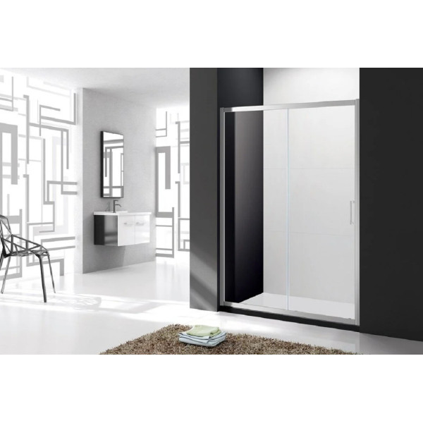 Душевая дверь Cezares Molveno 150x195 стекло матовое, профиль хром (MOLVENO-BF-1-150-P-Cr)