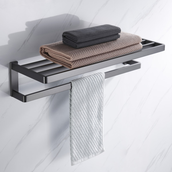 Полка для полотенец Abber Westen никель (AA1758NG)