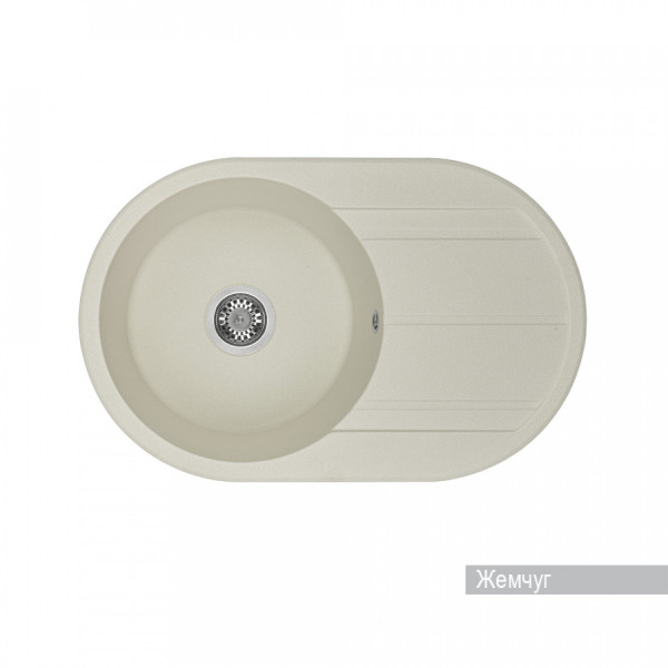 Мойка для кухни врезная Aquaton Амира 500x780x211 жемчуг (1.A712.9.32A.I24.0)