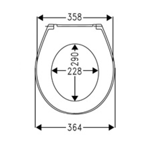 Сиденье для унитаза Haro Эра белое (536911)