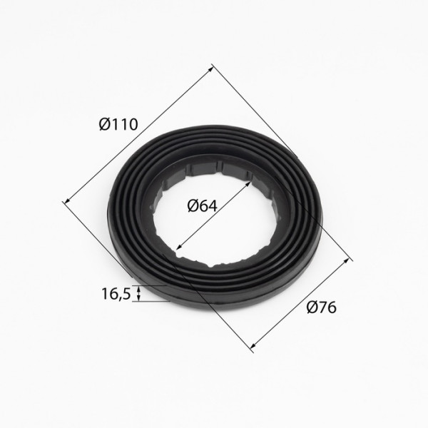 Прокладка между бачком и чашей унитаза Iddis 110/64/16,5 (905RN640SK)