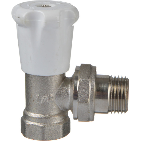 Клапан регулировочный угловой 1/2" TeRma (никель) (33953) Клапан регулировочный угловой 1/2" TeRma (никель) (33953)