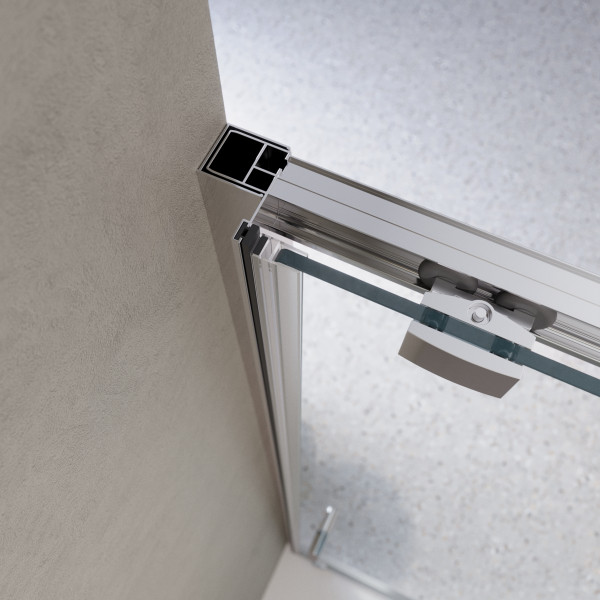 Душевые двери BelBagno Luce 130x195 стекло прозрачное, профиль хром (LUCE-BF-1-130-C-Cr) Душевые двери BelBagno Luce 130x195 стекло прозрачное, профиль хром (LUCE-BF-1-130-C-Cr)