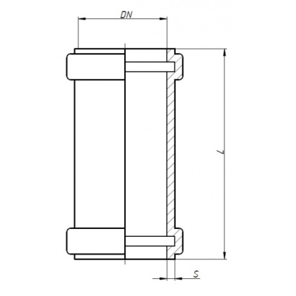 Муфта SKU 110 надвижная (ремонтная) Ostendorf Skolan Safe PP-MD (335500)