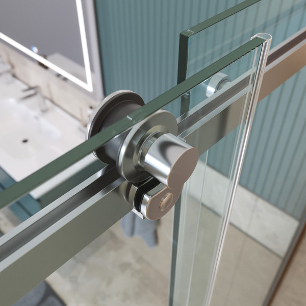 Душевая дверь BelBagno Soft Close-2 150x200 стекло прозрачное, профиль хром глянцевый (SOFT_CLOSE-2-BF-1-150-C-Cr)