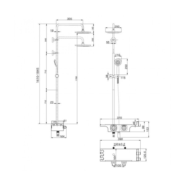 Душевая система Lemark Tropic (LM7008C)