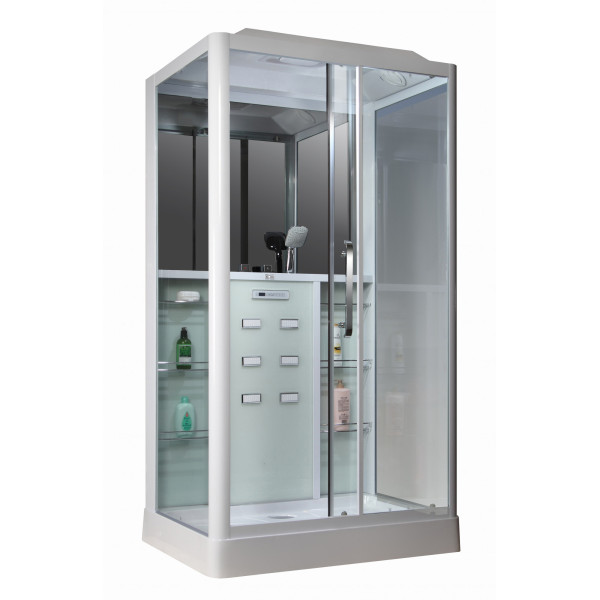 Душевая кабина Loranto Selak 150x90 стекло прозрачное, профиль белый (00054492) Душевая кабина Loranto Selak 150x90 стекло прозрачное, профиль белый (00054492)