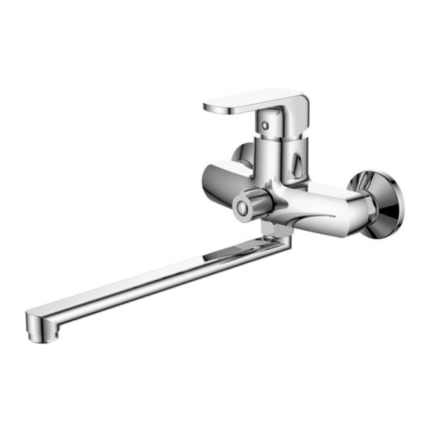 Смеситель для ванны и душа Ledeme с душевым гарнитуром, хром (L2244)