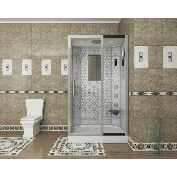 Душевая кабина Niagara с гидромассажем Luxe 1200*900*2200 стекло прозрачное, профиль хром (NGL-7711W R) Душевая кабина Niagara с гидромассажем Luxe 1200*900*2200 стекло прозрачное, профиль хром (NGL-7711W R)