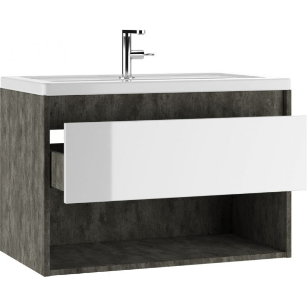 Тумба подвесная под умывальник Maria 80 Igan В1 Бетон Домино (DI5801T)