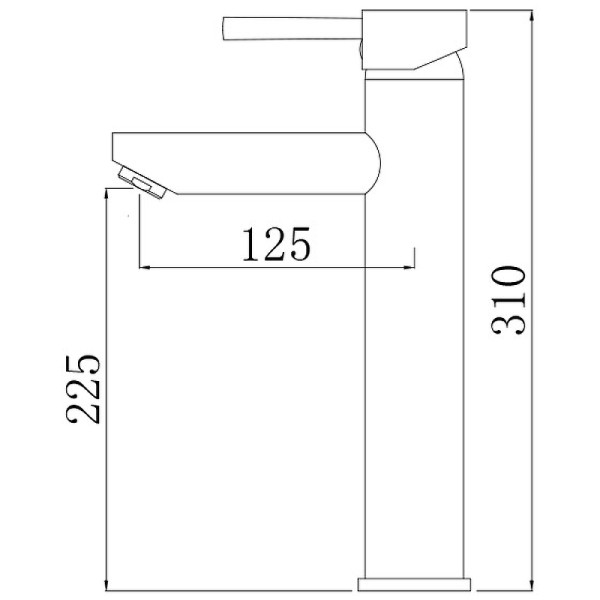 Смеситель для раковины Comforty черный (FC018B-CMT)