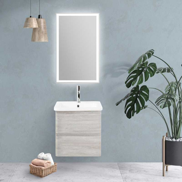 Тумба подвесная BelBagno Albano-CER 60 Rovere Vintage Bianco (ALBANO-CER-600-2C-SO-RVB)