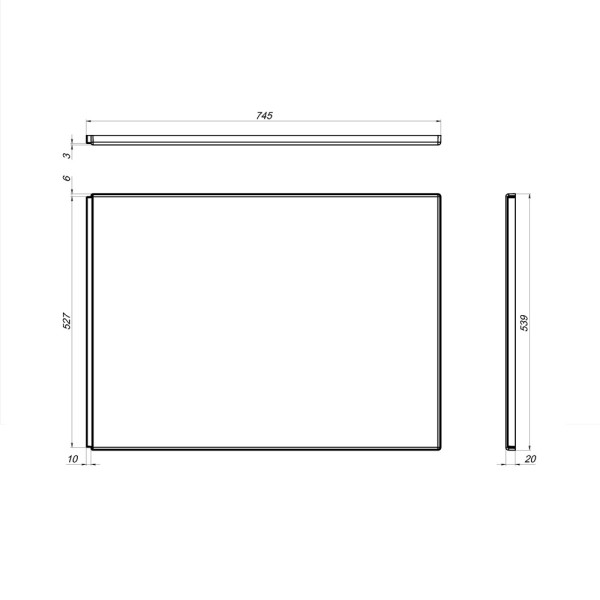 Экран торцевой AM.PM 75 (W00A-000-075W-S) Экран торцевой AM.PM 75 (W00A-000-075W-S)