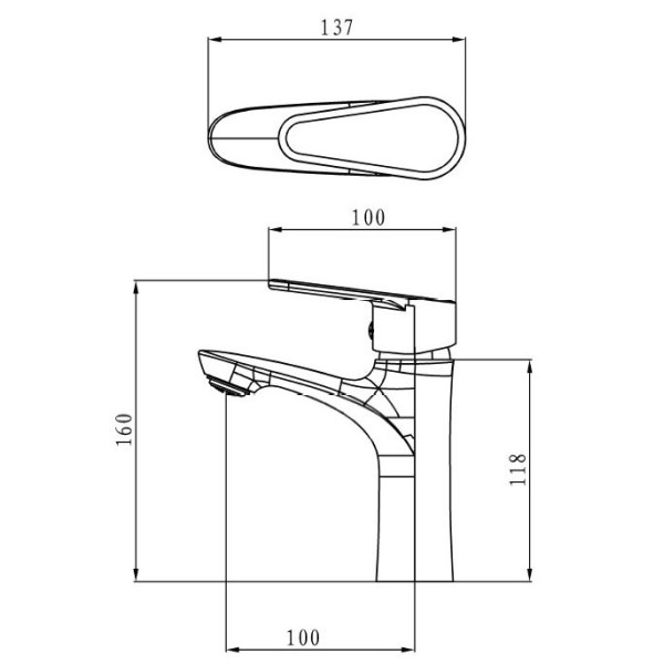 Смеситель для раковины Esko Mumbai хром (MI26)