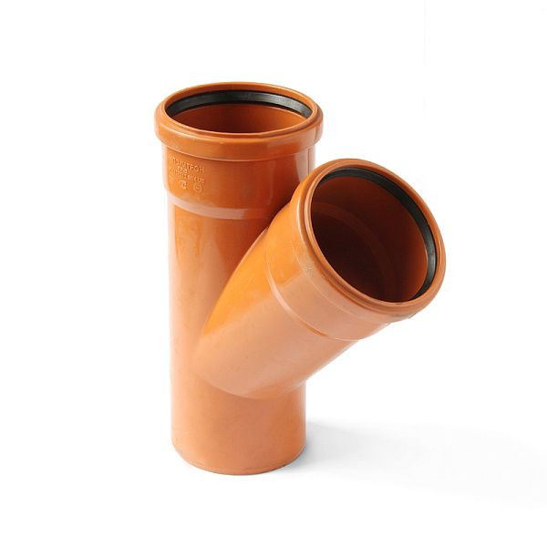 Тройник 200х110х45° Pro Aqua Terra (PP) для наружной канализации (PPH70201145) Тройник 200х110х45° Pro Aqua Terra (PP) для наружной канализации (PPH70201145)
