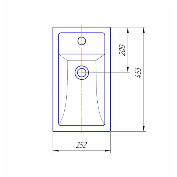 Раковина встраиваемая Kirovit Фостер 45