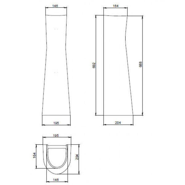 Пьедестал Santeri Соната крап на белом 20,4x19,4x69,2 крап на белом (1.3601.2.S01.00B.0) Пьедестал Santeri Соната крап на белом 20,4x19,4x69,2 крап на белом (1.3601.2.S01.00B.0)