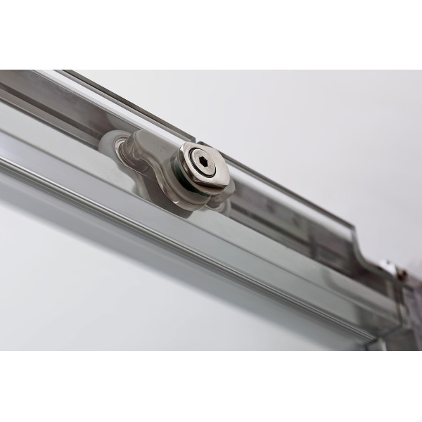 Душевая дверь Cezares Duet Soft-M 140x195 стекло прозрачное, профиль хром (DUET SOFT-M-BF-1-140-C-Cr)