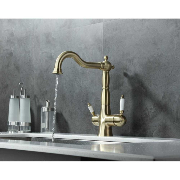 Смеситель для кухни Lemark Villa подключение к фильтру питьевой воды (LM4858B)