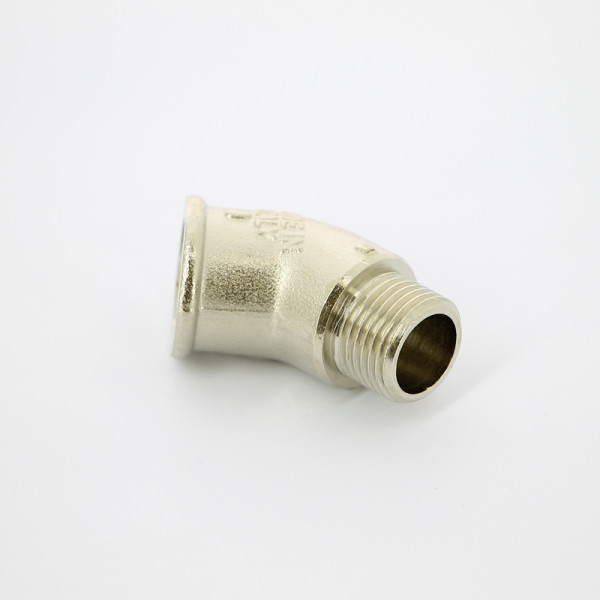 Угол 45 НВ 1/2" никелированный Uni-Fitt (640N2200) Угол 45 НВ 1/2" никелированный Uni-Fitt (640N2200)