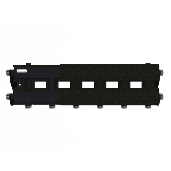 Коллектор модульный Gidruss MK-60-4D.EPP (до 60 кВт, магистраль G 1", 3+1 контура G 1", EPP-термоизоляция, 4D-кронштейны K.UMS, подключение для темпер Коллектор модульный Gidruss MK-60-4D.EPP (до 60 кВт, магистраль G 1", 3+1 контура G 1", EPP-термоизоляция, 4D-кронштейны K.UMS, подключение для темпер