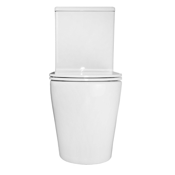 Унитаз напольный Azario Conto с сиденьем с микролифтом белый (AZ-T005BR)