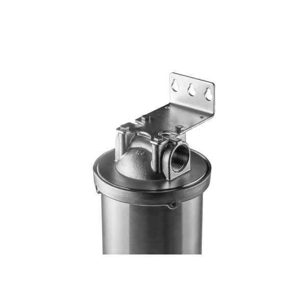 Фильтр колбовый Гейзер HS 1" 20ВВ со сливом (нержавеющая сталь, для холодной и горячей воды) (50631)