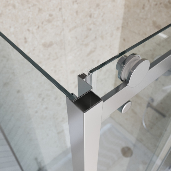 Душевой уголок BelBagno Marino 130x90x195 стекло прозрачное, профиль хром глянцевый (MARINO-2-AH-1-130/90-C-Cr)