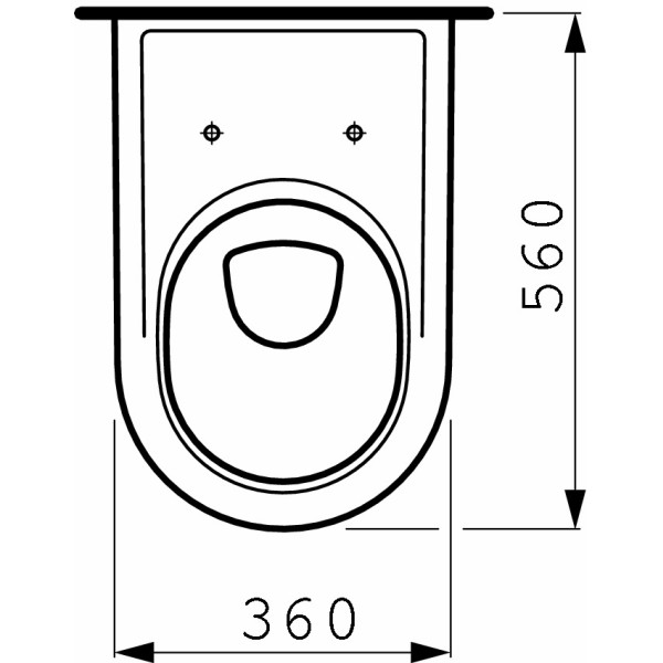 Унитаз подвесной Laufen Pro 560х360х350 (8.2095.0.000.000.1)