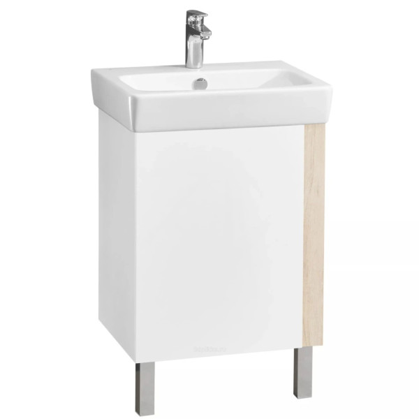 Тумба-умывальник Aquaton Кантри 55 Бел/Дуб Верона/1WH302185 Раковина НЕО-55 (1A2576K0AHB20)