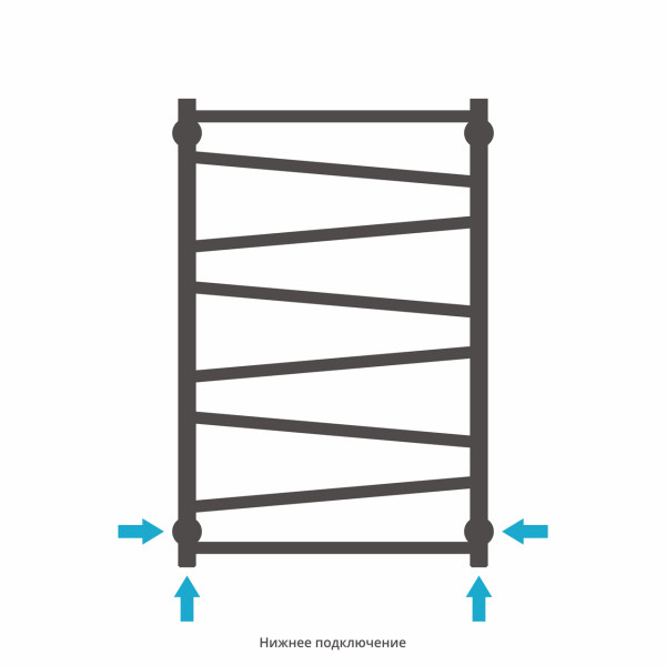 Полотенцесушитель водяной Сунержа Сирокко 800x500 матовый белый (30-0253-8050)
