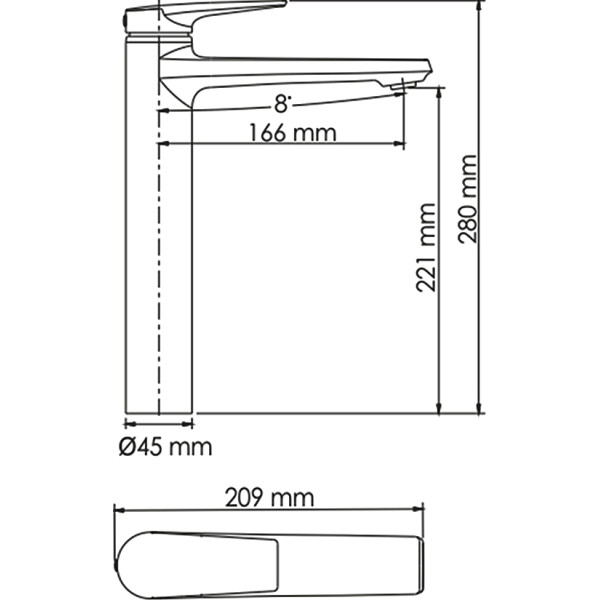 Смеситель для раковины WasserKRAFT Aisch золотой матовый (5503H)