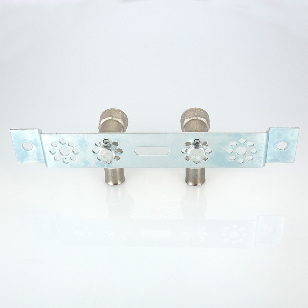 Водорозетка двойная 16x1/2" Valtec (пресс, никель) (VTm.224.N.001604) Водорозетка двойная 16x1/2" Valtec (пресс, никель) (VTm.224.N.001604)
