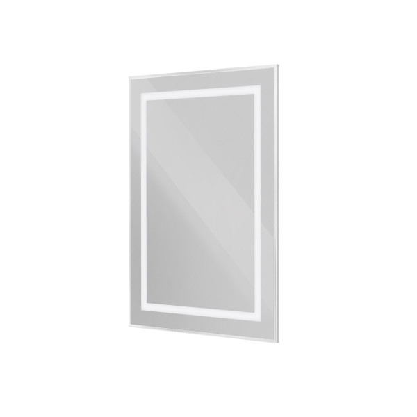 Зеркало BelBagno 500x800x32 в алюминиевой раме со встроенным светильником и сенсорным выключателем по периметру рамы (SPC-KRAFT-500-800-SENS-AL)