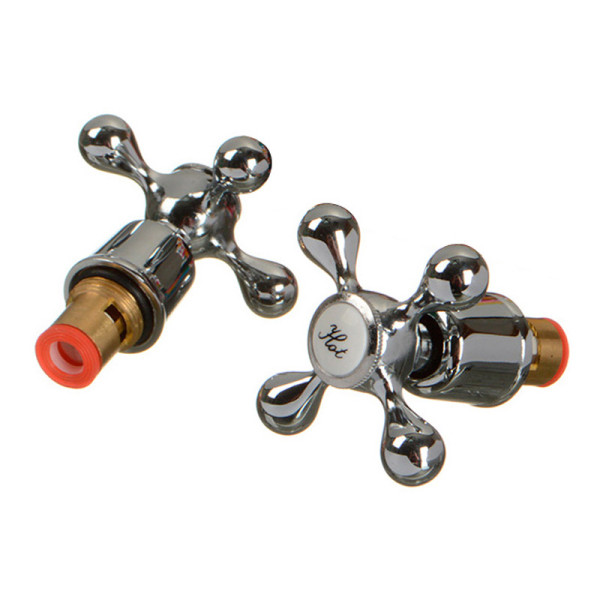 Комплект для смесителя Melodia маховик Cross + Кран-букса 1/2 8x20 кер. по 2шт (MK12100C) Комплект для смесителя Melodia маховик Cross + Кран-букса 1/2 8x20 кер. по 2шт (MK12100C)