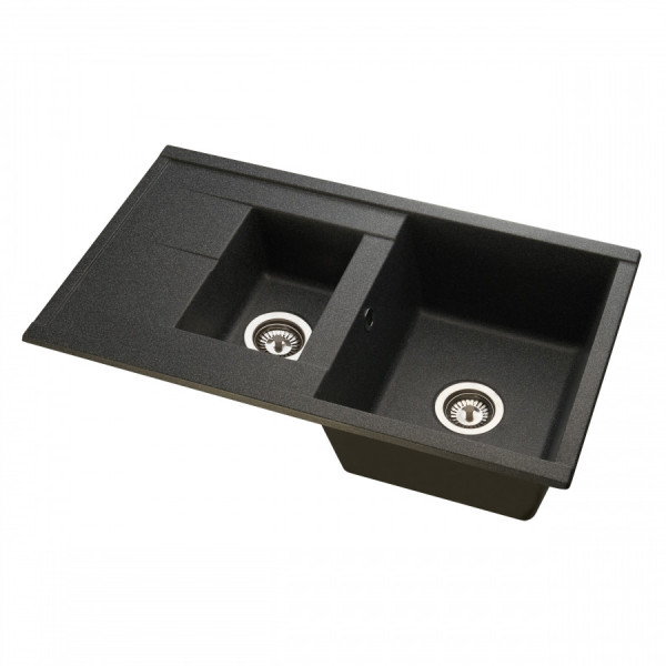 Мойка для кухни врезная Aquaton Делия 87 510x870x218 графит (1.A716.2.32D.E21.0)