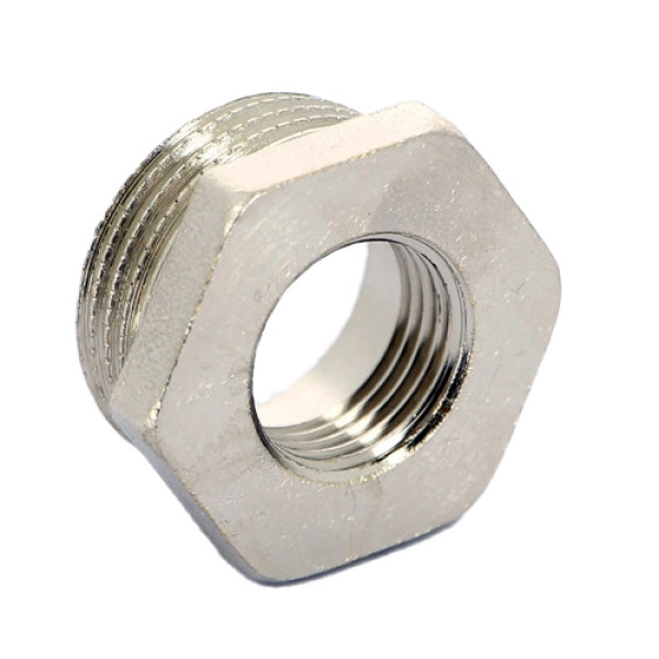 Футорка 3/8"Вх1"Н Tiemme (никель) (1500503 / 1581N000603)