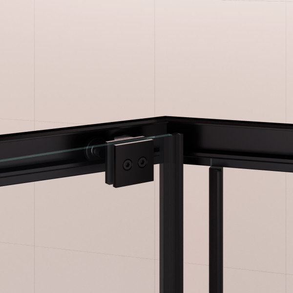 Душевой уголок RGW Passage PA-86-B NEW 100x100x195 стекло прозрачное, профиль черный (38088600-14N)