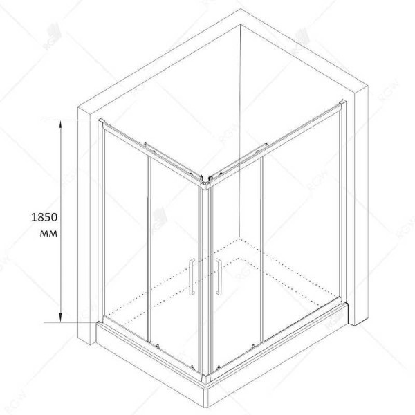 Душевой уголок RGW CL-44 120*90 стекло прозрачное, профиль хром 32094492-11