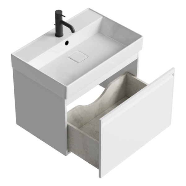 Тумба подвесная Aqwella Pure 640x443x464 белая (PUR0165WM)