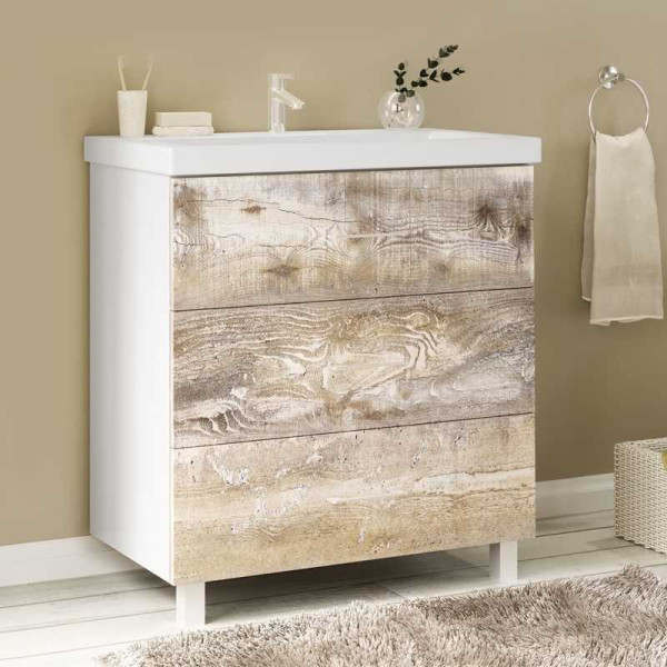 Тумба напольная Marka One Push 600*450*750 бетон (У69538)