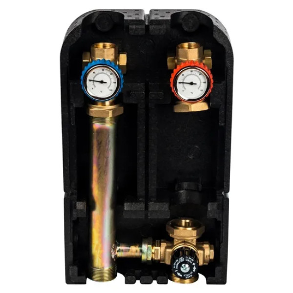 Насосная группа Stout 1" (с термостатическим смесительным клапаном, без насоса) (SDG-0002-002501)