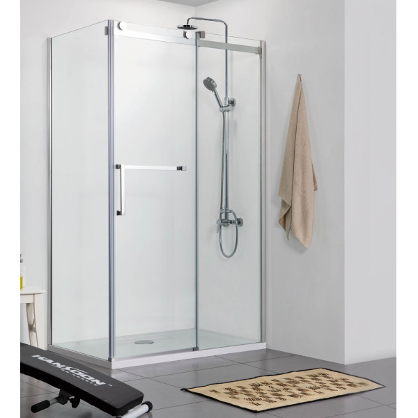 Душевое ограждение Azario Vancouver 80х1200х200 R стекло прозрачное профиль хром серебро (AZ-NKF1131 R 80)