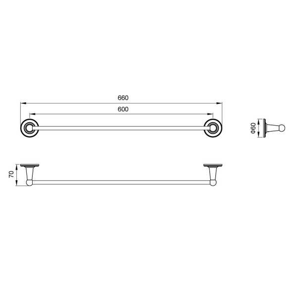 Полотенцедержатель Timo Nelson 150053/00 chrome (150053/00)