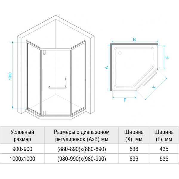 Душевой уголок RGW HO-084-W 100*100 стекло сатинат, профиль белый 350608400-25 Душевой уголок RGW HO-084-W 100*100 стекло сатинат, профиль белый 350608400-25
