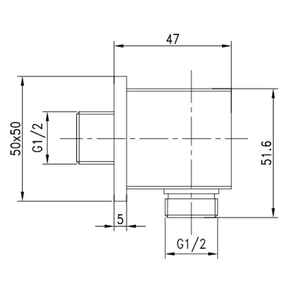 Подключение для душевого шланга Lemark (LM5883CW) Подключение для душевого шланга Lemark (LM5883CW)